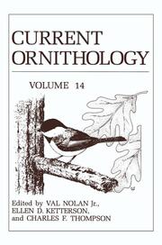 Current Ornithology - Cover