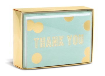 Boxed Notes: Blue and Gold - Gruß- und Geschenkkartenbox mit Kuverts: Blau und Gold