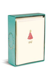 Boxed Notes: Party Hat Yay - Gruß- und Geschenkkartenbox mit Kuverts: Partyhütchen