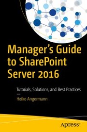 Manager's Guide to SharePoint Server 2016 - Cover