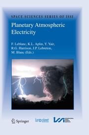 Planetary Atmospheric Electricity - Cover