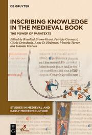Inscribing Knowledge in the Medieval Book - Cover