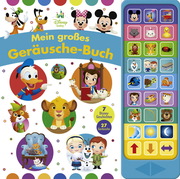 Disney Baby - Mein großes Geräusche-Buch - 27-Button-Soundbuch mit 24 Seiten für Kinder ab 3 Jahren