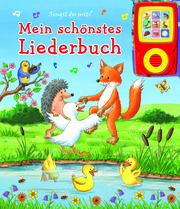 Mein schönstes Liederbuch - Pappbilderbuch und abnehmbarer Musikspieler - Liederbuch mit 15 beliebten Kinderliedern - Cover