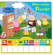 Peppa Pig: Mein erstes Klavier - Kinderbuch mit Klaviertastatur, 9 Kinderlieder, Vor- und Nachspielfunktion - Cover