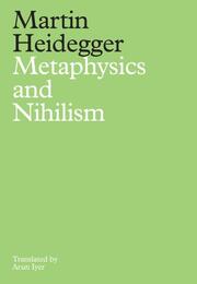 Metaphysics and Nihilism - Cover