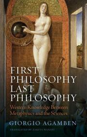 First Philosophy Last Philosophy - Cover