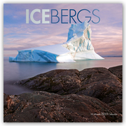 Icebergs - Eisberge 2019 - 16-Monatskalender