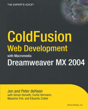 ColdFusion MX Web Development with Dreamweaver