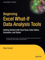 Beginning Excel What-If Data Analysis Tools - Cover