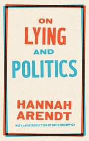 On Lying and Politics - Cover