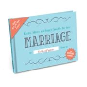 Fill-in-the-Love Journal 'Wishes, Advice, and Happy Thoughts for Your Marriage'