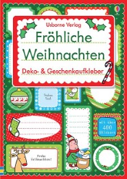 Fröhliche Weihnachten: Deko- & Geschenkaufkleber - Cover