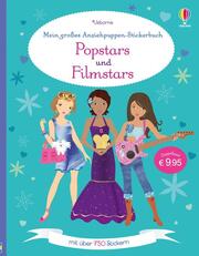 Mein großes Anziehpuppen-Stickerbuch: Popstars und Filmstars - Cover