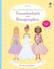 Mein großes Anziehpuppen-Stickerbuch: Traumhochzeit und Brautjungfern - Cover