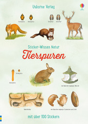 Sticker-Wissen Natur: Tierspuren - Cover