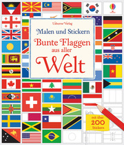 Malen und Stickern: Bunte Flaggen aus aller Welt - Cover