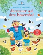 Nina und Jan - Mein erstes Stickerbuch: Abenteuer auf dem Bauernhof - Cover