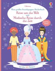 Mein großes Anziehpuppen-Stickerbuch: Reise um die Welt und Modische Reise durch die Zeit - Cover