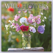 Wild Flowers - Wildblumen 2024 - 16-Monatskalender