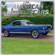 American Muscle Cars - Amerikanische Muscle-Cars 2024 - 16-Monatskalender