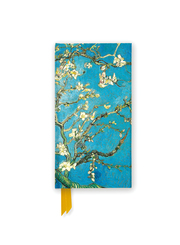 Schmales Hardcover-Notizbuch: Vincent van Gogh, Mandelbaum in Blüte
