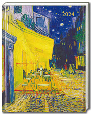 Vincent van Gogh - Caféterrasse am Abend - Taschenkalender 2024