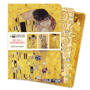 Dreier Set DIN-A5-Format-Notizbücher: Gustav Klimt