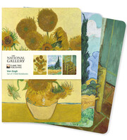 Dreier Set Mittelformat-Notizbücher: Vincent van Gogh