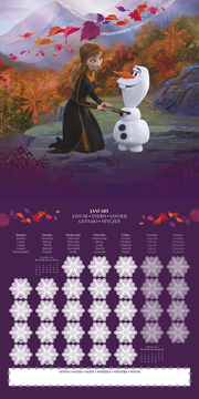Disney Frozen 2025 30X30 Broschürenkalender - Illustrationen 1