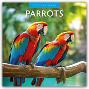 Parrots - Papageien 2025 - 16-Monatskalender