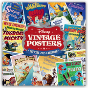 Disney Vintage Posters - Disney Filmplakate - Offizieller Kalender 2025 - Wandkalender