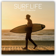 Surf Life - Surfen - Surfing 2025 - 16-Monatskalender