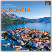 Croatia - Kroatien 2024 - 16-Monatskalender