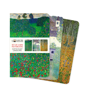 Dreier Set Mini-Notizbücher: Gustav Klimt, Landschaften