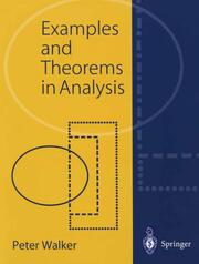 Examples an Theorems in Analysis - Cover