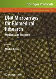 DNA Microarrays for Biomedical Research - Cover