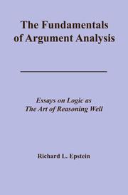 The Fundamentals of Argument Analysis