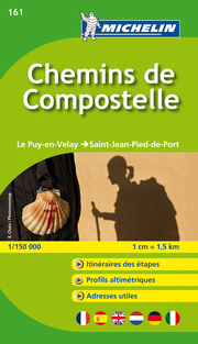 Michelin Chemins de Compostelle/Le Puy en Velay - Saint Jean Pied de Port