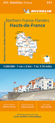 Michelin Nordfrankrankreich - Flandern/Northern France-Flanders/Hauts-de-France
