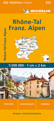 Michelin Rhône-Tal, Französische Alpen - Cover