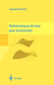 Mathematiques de base pour economistes