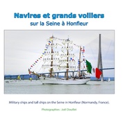 Navires et grands voiliers sur la Seine à Honfleur
