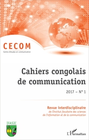 Cahiers congolais de communication 2017 N 1 - Cover
