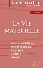 Fiche de lecture La Vie matérielle de Marguerite Duras (Analyse littéraire de ré