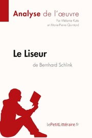 Le Liseur de Bernhard Schlink (Analyse de l'oeuvre) - Cover