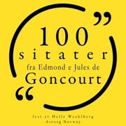 100 sitater fra Edmond og Jules de Goncourt - Cover