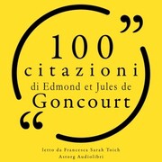 100 citazioni di Edmond e Jules de Goncourt - Cover