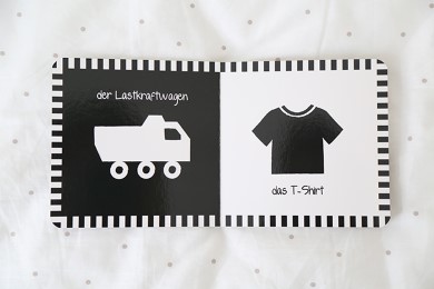 Meine Sachen – Kontraste: Kontrastbuch für Babys · kontrastreiche Bilder angepasst an Babyaugen · Schwarz Weiß Buch für Neugeborene · Mein erstes Bilderbuch · Montessori Buch - Abbildung 2