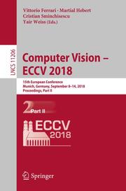 Computer Vision - ECCV 2018 - Cover